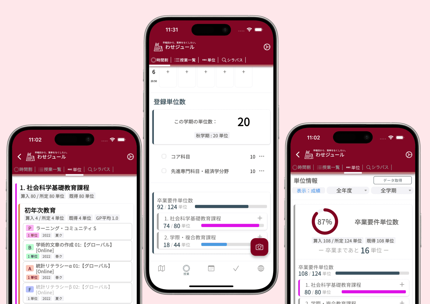 時間割と課題